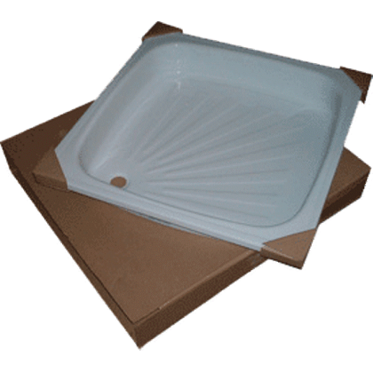 Поддон душевой стальной эмалированный 800х800