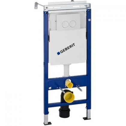 Инсталляция для унитаза 4 в 1 с кнопкой смыва Geberit Duofix Plattenbau 458.122.11.1