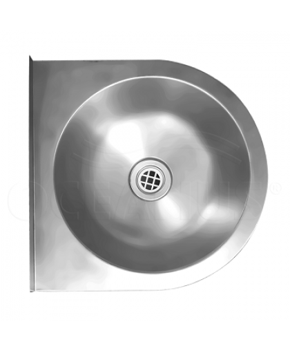 Раковина подвесная  из нержавеющей стали без отверстия для смесителя