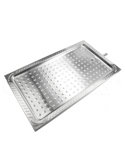 Поддон душевой антивандальный из нержавеющей стали прямоугольный монтируемый в пол 