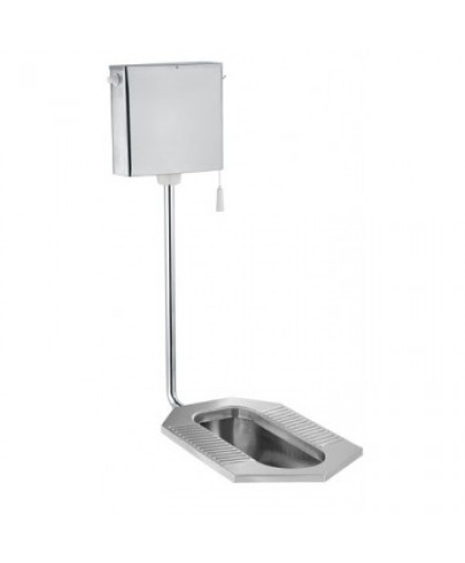 Чаша Генуя из нержавеющей стали со смывным бачком MF-412