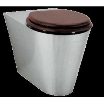 Подвесной металлический унитаз INS-535-OVC