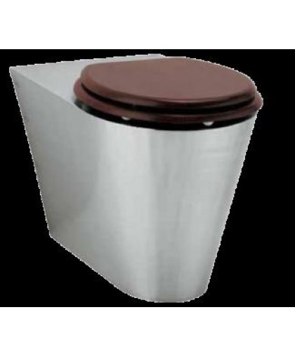 Подвесной металлический унитаз INS-535-OVC