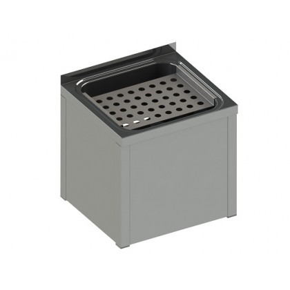 Мойка техническая отдельностоящая с решёткой облицованная SLVN 03А