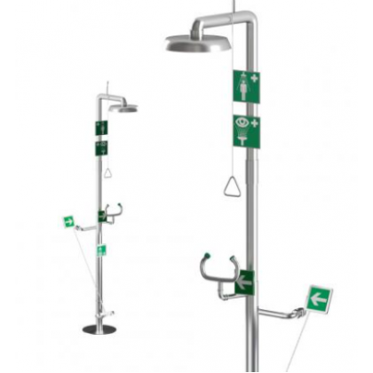 Душ аварийный + фонтан для глаз SFA15-A