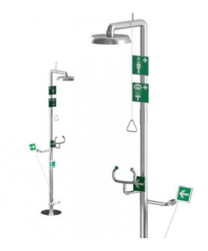 Душ аварийный + фонтан для глаз SFA15-A