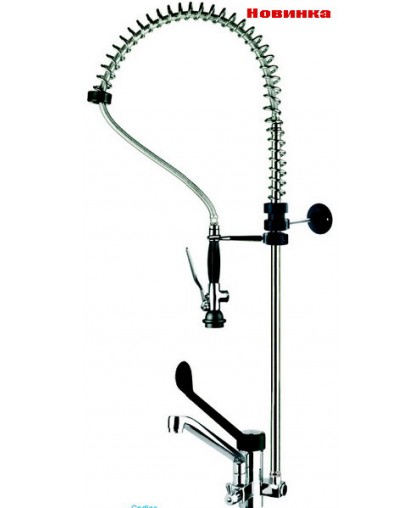 Душирующее устройство с краном настольное однорычажное 