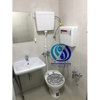 Слив больничный Видуар в комплекте с пластиковыми бачками 