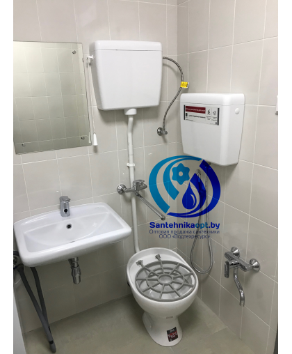 Слив больничный Видуар в комплекте с пластиковыми бачками 