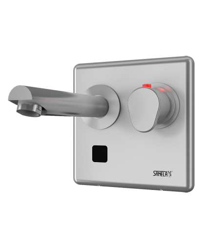 Автоматический настенный смеситель с термостатическим смесителем, плечо вытекания 250 мм, 24 В пост. SLU 04HT25