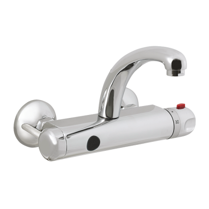 Автоматический настенный термостатический смеситель SLU 25B, 9B, расстояние подачи воды 150 мм