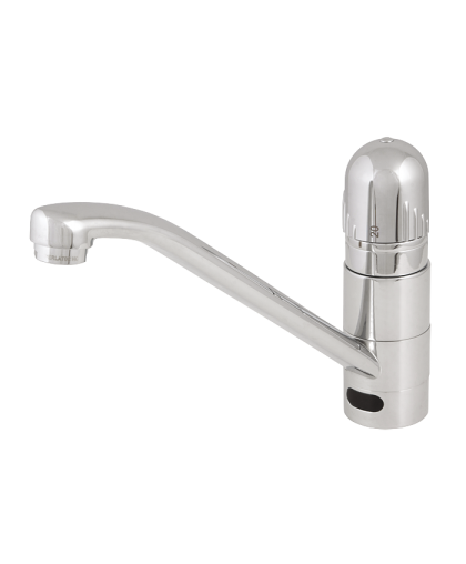 Автоматический смеситель с настройкой воды термостатической головкой, длинное плечо вытекания, 24 В пост. SLU 24D