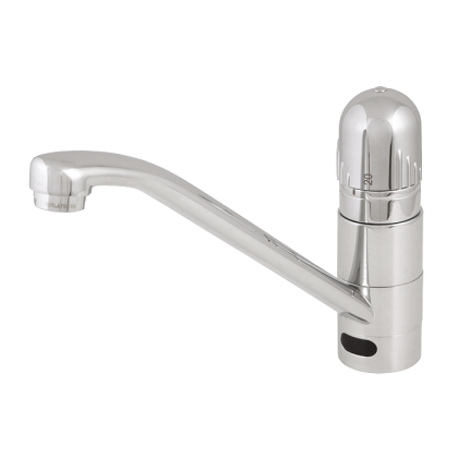 Автоматический смеситель с настройкой воды термостатической головкой, длинное плечо вытекания, 6 В SLU 24DB