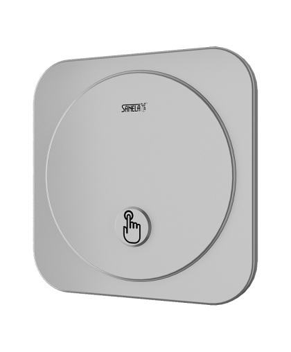 Устройство смыва с пьезо кнопкой для писсуара, с монтажной коробкой, 24 В пост. SLP 02NP