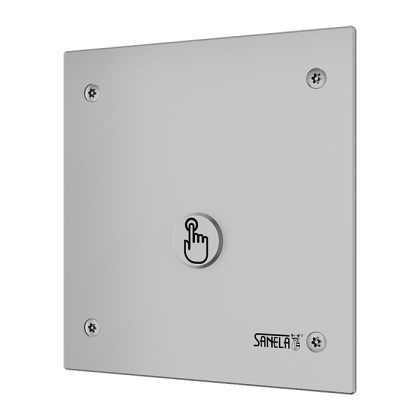 Устройство смыва унитаза с пьезо кнопкой, с антивандальной крышкой, для напорной воды, 24 В пост. SLW 01PA