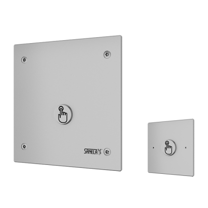 Устройство смыва унитаза с пьезо кнопкой, с антивандальной крышкой, с дополнительной выносной пьезо кнопкой для инвалидов, 24 В пост. SLW 03PA