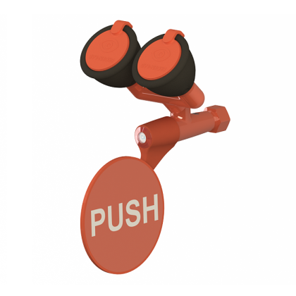 Аварийный фонтан для глаз с двумя головками и пусковым рычагом SLSN 19