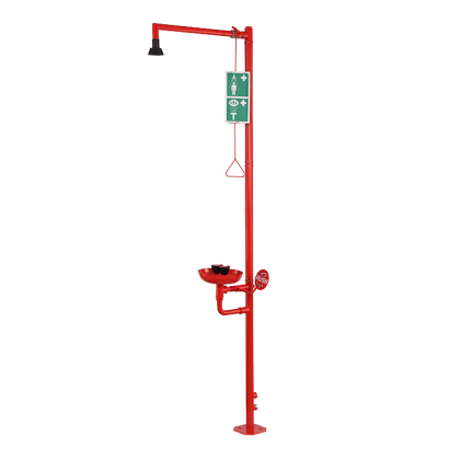 Нержавеющий аварийный душ с фонтаном для промывки глаз, отдельно стоящий SLSN 23
