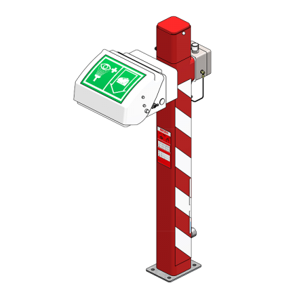 Уличный аварийный фонтан для глаз с подогревом,  Min t. -20°C