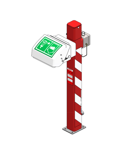 Уличный аварийный фонтан для глаз с подогревом,  Min t. -20°C