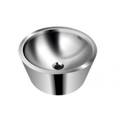 Раковина одинарная накладная из нержавеющей стали MF-132