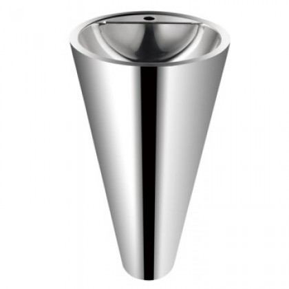 Раковина конусная напольная из нержавеющей стали MF-153