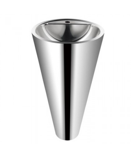 Раковина конусная напольная из нержавеющей стали MF-153