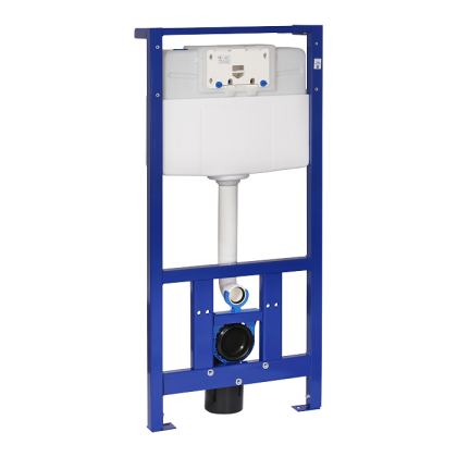 Монтажная рама с бачком, крепежный комплект, колено трубы для оттока SLR 21