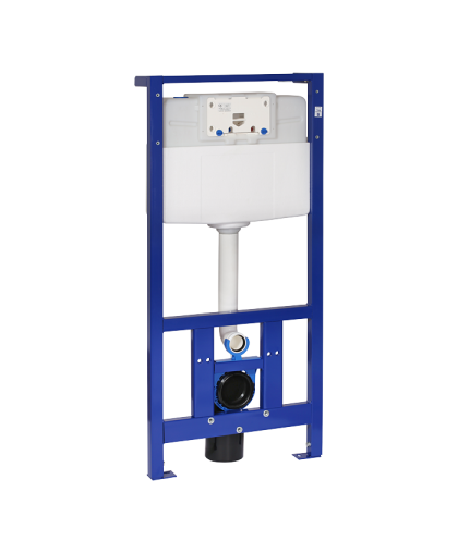 Монтажная рама с бачком, крепежный комплект, колено трубы для оттока SLR 21