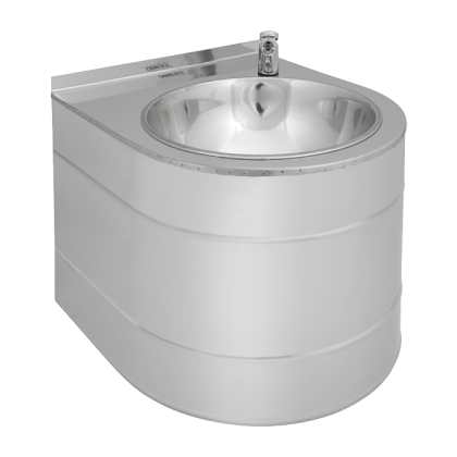 Нержавеющий подвесной питьевой фонтан с нажимной арматурой SLUN 14