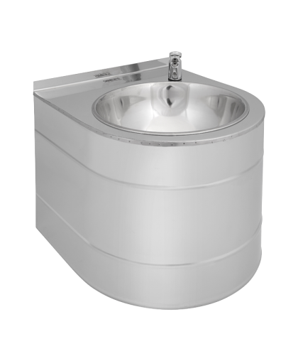 Нержавеющий подвесной питьевой фонтан с нажимной арматурой SLUN 14