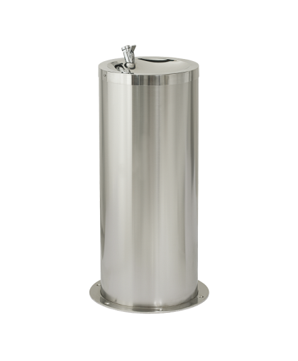 Нержавеющий питьевой фонтан с нажимной арматурой, высота 800 мм SLUN 23