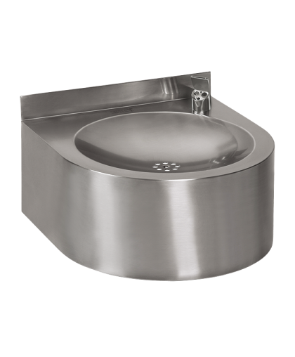 Нержавеющий питьевой фонтан с автоматической арматурой, 24 В пост. SLUN 62E