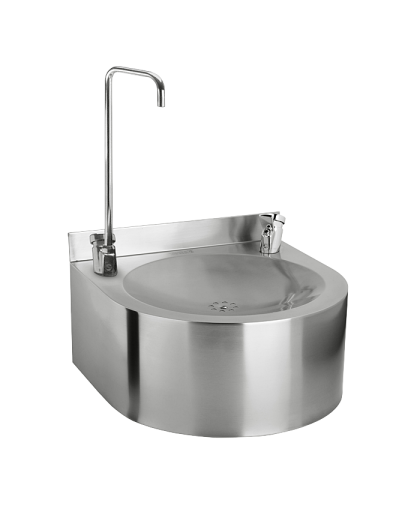 Нержавеющий питьевой фонтан с нажимной арматурой, арматура для налива стакана SLUN 62S