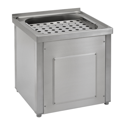 Антивандальная нержавеющая свободностоящая раковина с облицовкой SLVN 03A