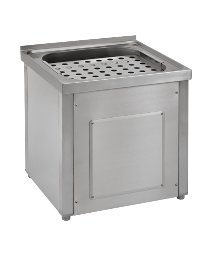 Антивандальная нержавеющая свободностоящая раковина с облицовкой SLVN 03A