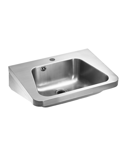 Нержавеющий подвесной умывальник с отверстием для смесителя SLUN 36A