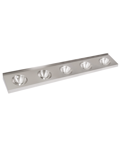 Нержавеющий подвесной умывальник с 5 чашами без облицовки SLUN 61