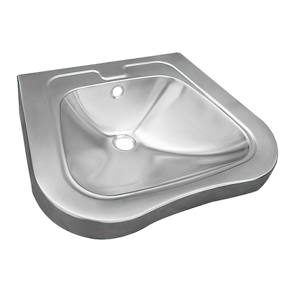 Нержавеющий подвесной умывальник для инвалидов SLUN 66