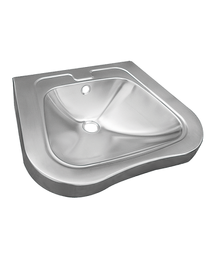 Нержавеющий подвесной умывальник для инвалидов SLUN 66