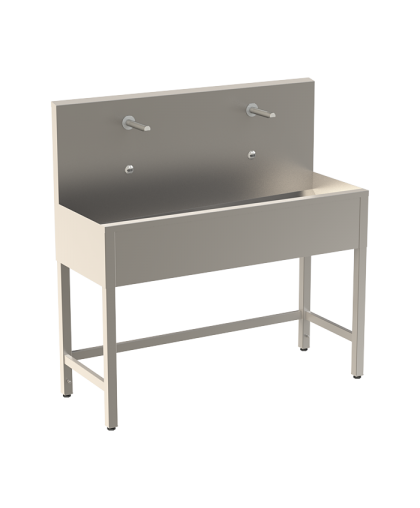 Нержавеющий желоб на ножках с интегрированной электроникой (2 шт.), длина 1250 мм, 24 В пост. SLUN 50E