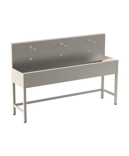 Нержавеющий желоб на ножках с интегрированной электроникой (3 шт.), длина 1900 мм, 24 В пост. SLUN 51E