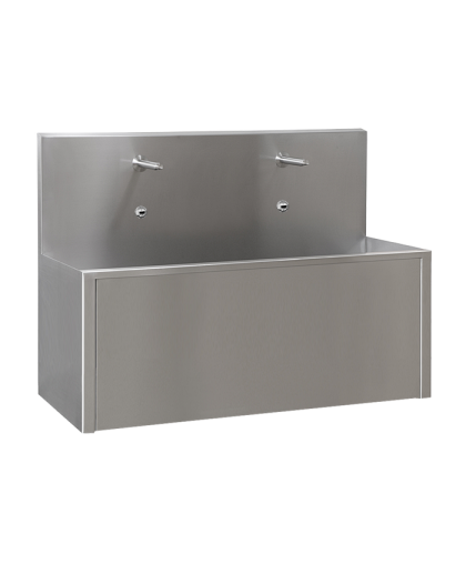 Нержавеющий антивандальный настенный желоб с интегрированной электроникой (2 шт.), длина 1250 мм, 24 В пост. SLUN 80EA