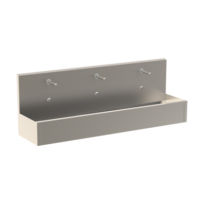 Нержавеющий подвесной желоб с интегрированной электроникой (3 шт.), длина 1900 мм, 24 В пост. SLUN 81E