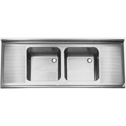 Ванна моечная двойная с 2-мя столешницами МВ-4